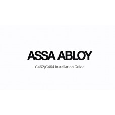 Монтаж координатора ASSA ABLOY G464 и G462 c электромеханическим устройством удержания открытого положения